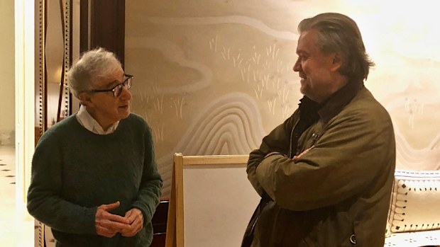 Woody Allen and Steve Bannon in a photo released by the House Oversight Committee.