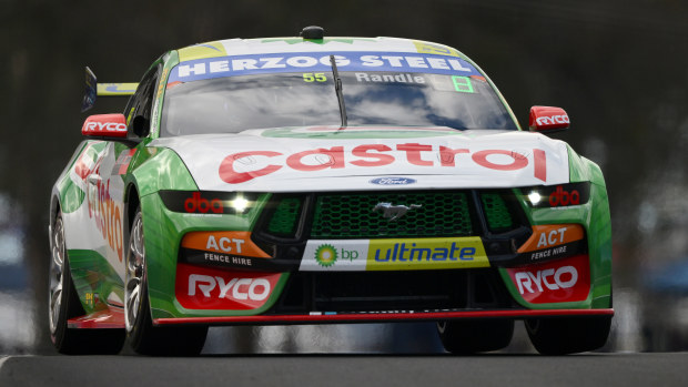 Thomas Randle drives the Tickford Racing Ford Mustang during the Bathurst 1000, part of the 2023 Supercars Championship Series at Mount Panorama on October 06, 2023 in Bathurst, Australia. (Photo by Morgan Hancock/Getty Images)