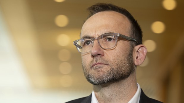 Greens leader Adam Bandt during a press conference
