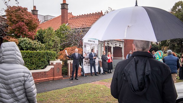 An auction in Melbourne.