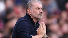 Ange Postecoglou at Emirates Stadium.