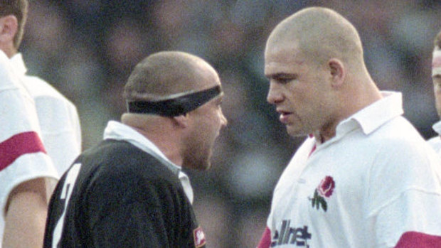 Norm Hewitt and Richard Cockerill square off.