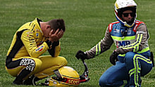 Scott McLaughlin crashed out before the race started.