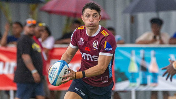 Jock Campbell of the Reds runs with the ball.