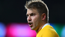 during the 2015 Rugby World Cup Semi Final match between Argentina and Australia at Twickenham Stadium on October 25, 2015 in London, United Kingdom.