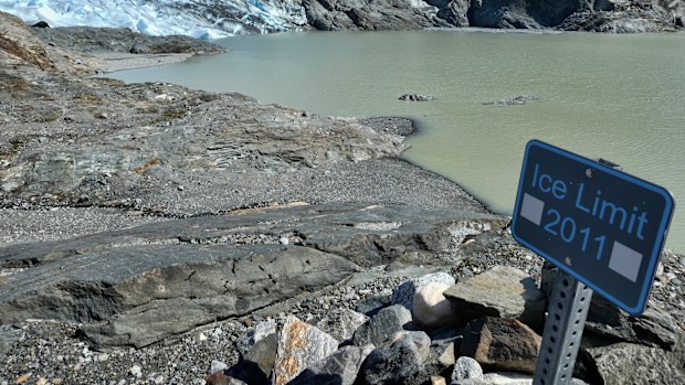 FILE - This May 9, 2020 file photo shows the Mendenhall Glacier in Juneau, Alaska. Since 2000, the glacier has lost 2.8 billion tons (2.5 billion metric tons) of snow and ice, with more than 1.7 billion tons (1.6 billion metric tons) since 2010. According to a study released on Wednesday, April 28, 2021 in the journal Nature, the world's 220,000 glaciers are melting faster now than in the 2000s. (AP Photo/Becky Bohrer)
