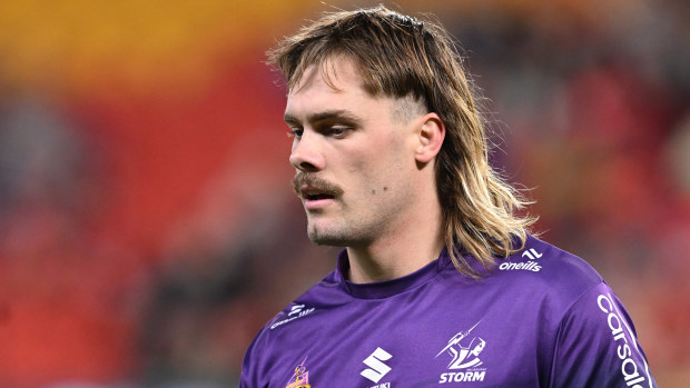 Ryan Papenhuyzen during the round 16 NRL match between Dolphins and Melbourne Storm at Suncorp Stadium, on June 21, 2024, in Brisbane, Australia. (Photo by Bradley Kanaris/Getty Images)