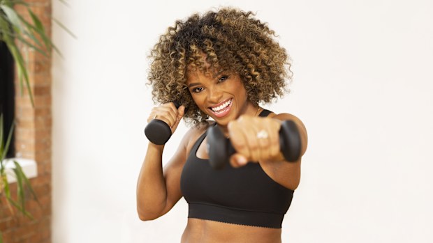 sweat personal trainer Fleur East