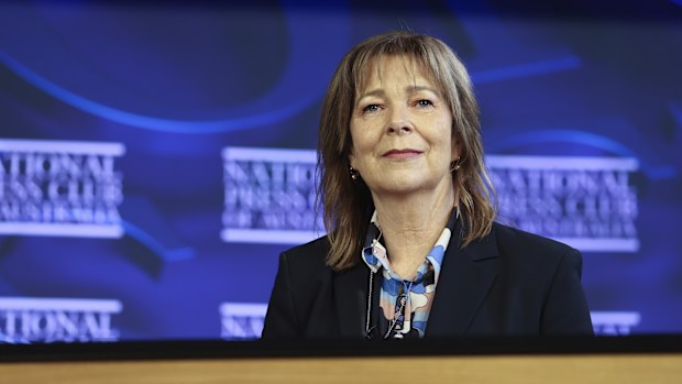 Michele O'Neil, President of the Australian Council of Trade Unions (ACTU), at the National Press Club