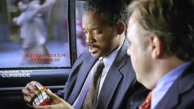 Will Smith solves a Rubik's Cube in The Pursuit of Happyness