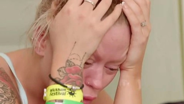 The bride refused to get married wearing 'festival make-up' and glitter