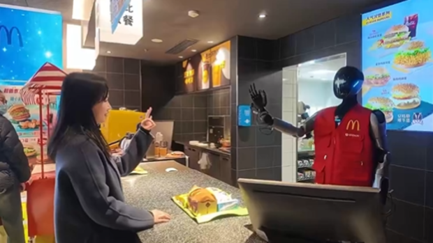 McDonald's Shanghai humanoid robot 