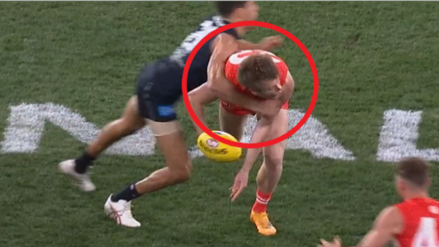 Jack Martin floors Nick Blakey