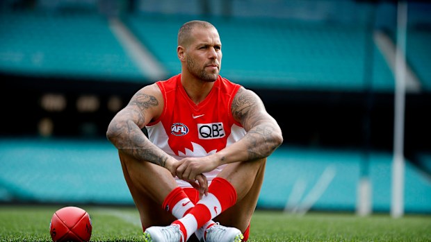 Portrait of Sydney Swans star Lance Franklin at the SCG on September 19, 2022 ahead of this weeks AFL Grand Final against Geelong at the MCG. Photo by Phil Hillyard