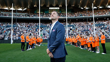 Joel Selwood opened the sdtand named in his honour at GMHBA Stadium on Saturday night.