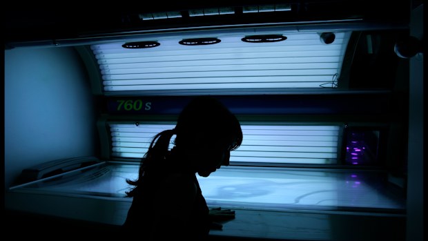 A solarium prior to the machines being outlawed last decade.