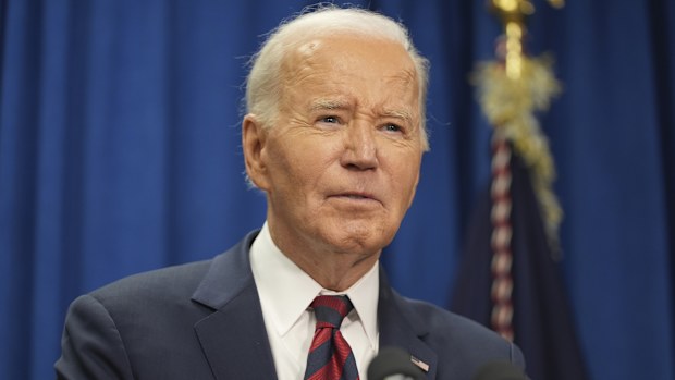 FILE - President Joe Biden speaks to the media in North Charleston, S.C., Jan. 19, 2025. (AP Photo/Stephanie Scarbrough, File)