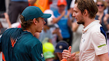 Alex de Minaur and Alexander Bublik at Roland-Garros.