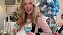 The star only confirmed her pregnancy just weeks ago as she celebrated with a lavish baby shower.