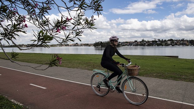 The cycleway links up with the popular Bay Run in Sydney's inner west.