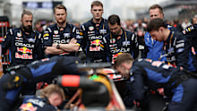 Oracle Red Bull Racing team members on the grid during the F1 Grand Prix of China at Shanghai International Circuit on March 15, 2026 in Shanghai, China.