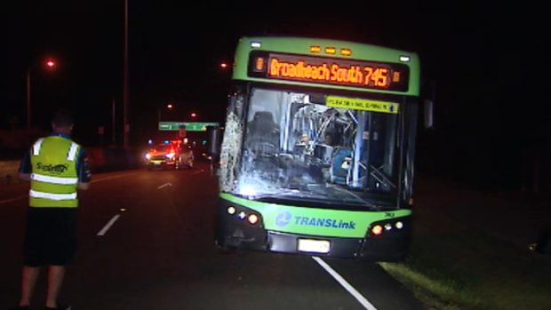 The crash happened in Carrara about 10pm. (9NEWS)
