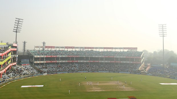 A general view during day two of the Second Test match in the series between India and Australia at Arun Jaitley Stadium on February 18, 2023 in Delhi, India. (Photo by Robert Cianflone/Getty Images)
