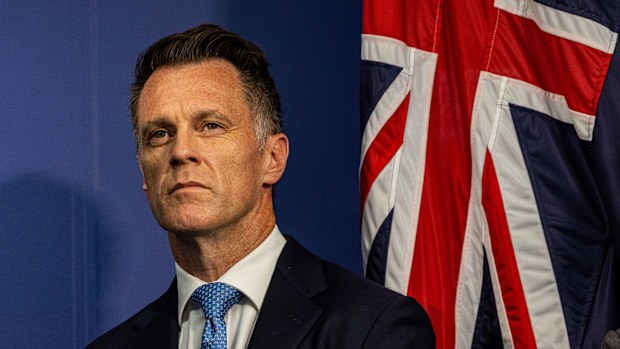 Premier of NSW Chris Minns during an update on the Bondi Beach shooting at a press conference at NSW Police Executive offices in Sydney, Tuesday, 16 December 2025. 