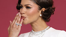 Zendaya attends the "The Drama" Premiere  on March 24, 2026 in Paris, France. 