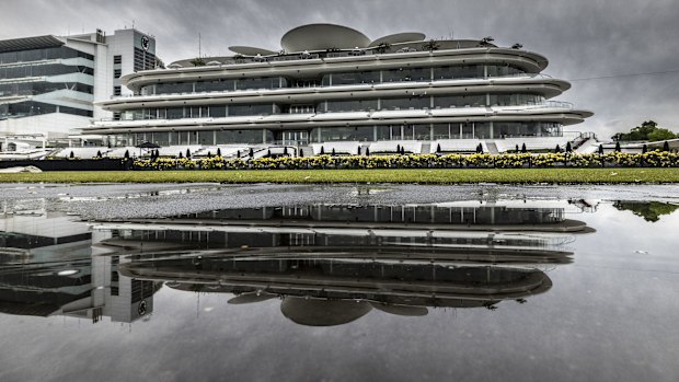 Flemington Racecourse ahead of Melbourne Cup day in 2025.