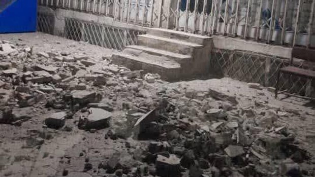 Earthquake damage in Mazar-e-Sharif, Afghanistan on November 3.
