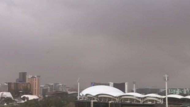 Adelaide dust storm polar blast