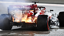 Kimi Raikkonen's Alfa Romeo car.