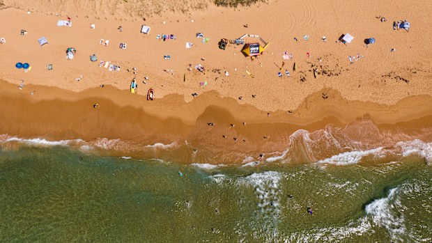 Boxing Day at Bilgola Beach in Sydney.