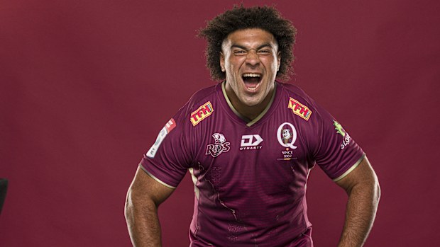 Zane Nonggorr poses at Suncorp Stadium.