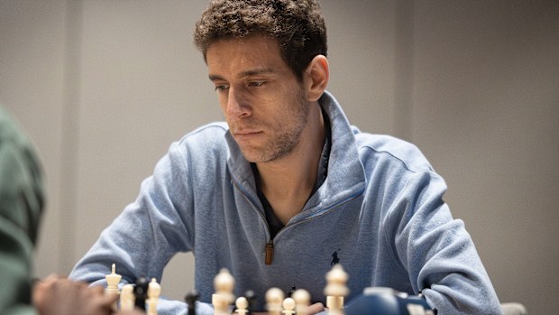 This undated photo released by Charlotte Chess Centre shows Daniel Naroditsky playing chess.