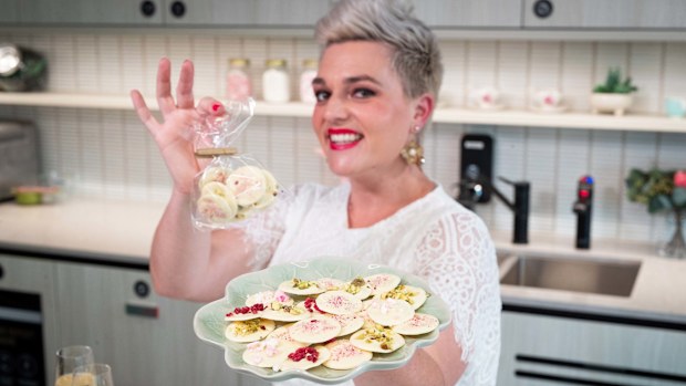 Jane de Graaff's easy two-ingredient festive chocolate buttons