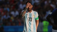 Lionel Messi at the 2018 World Cup.
