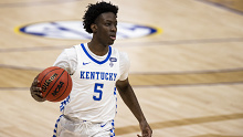 Terrence Clarke playing for the Kentucky Wildcats.