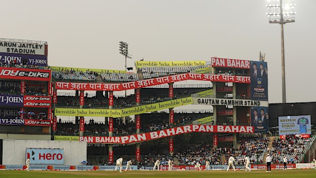 A general view during day one of the Second Test match in the series between India and Australia at Arun Jaitley Stadium on February 17, 2023 in Delhi, India. (Photo by Robert Cianflone/Getty Images)