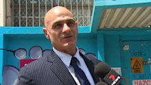 Vinzent Tarantino outside court today.