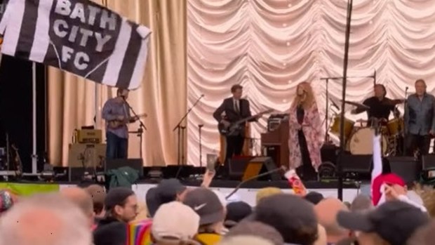 Glastonbury claims Queen attended concert