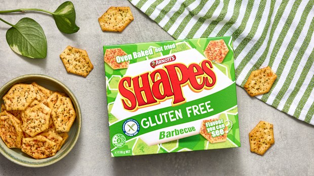 New Arnott's gluten free BBQ Shapes 