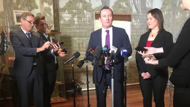 Mark McGowan with Tania Lawrence.