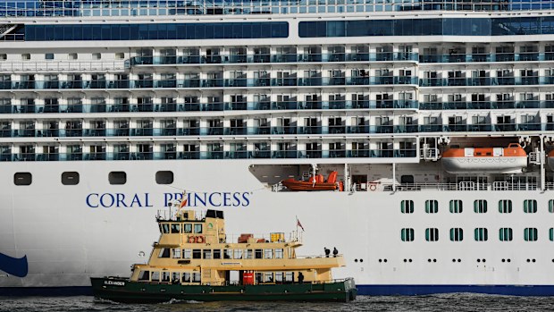 Coral Princess in Sydney Harbour.