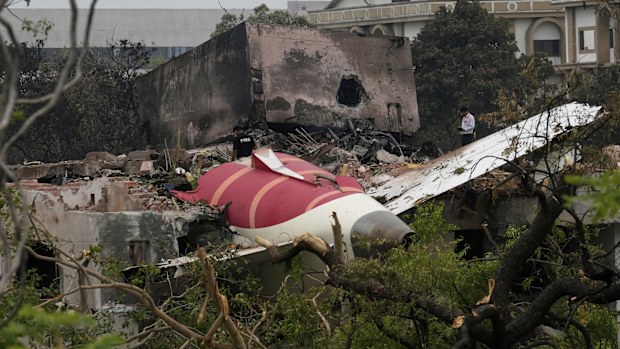 Air India plane crash site