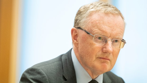 RBA Governor Dr Philip Lowe during a hearing at Parliament House in Canberra on Monday 28 November 2022. fedpol Photo: Alex Ellinghausen