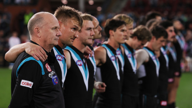Port Adelaide and the Crows will be the first sides to observe the moment's silence.