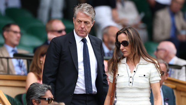 Hugh Grant and Anna Elisabet Eberstein