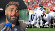Jordan Mailata defends the tush push